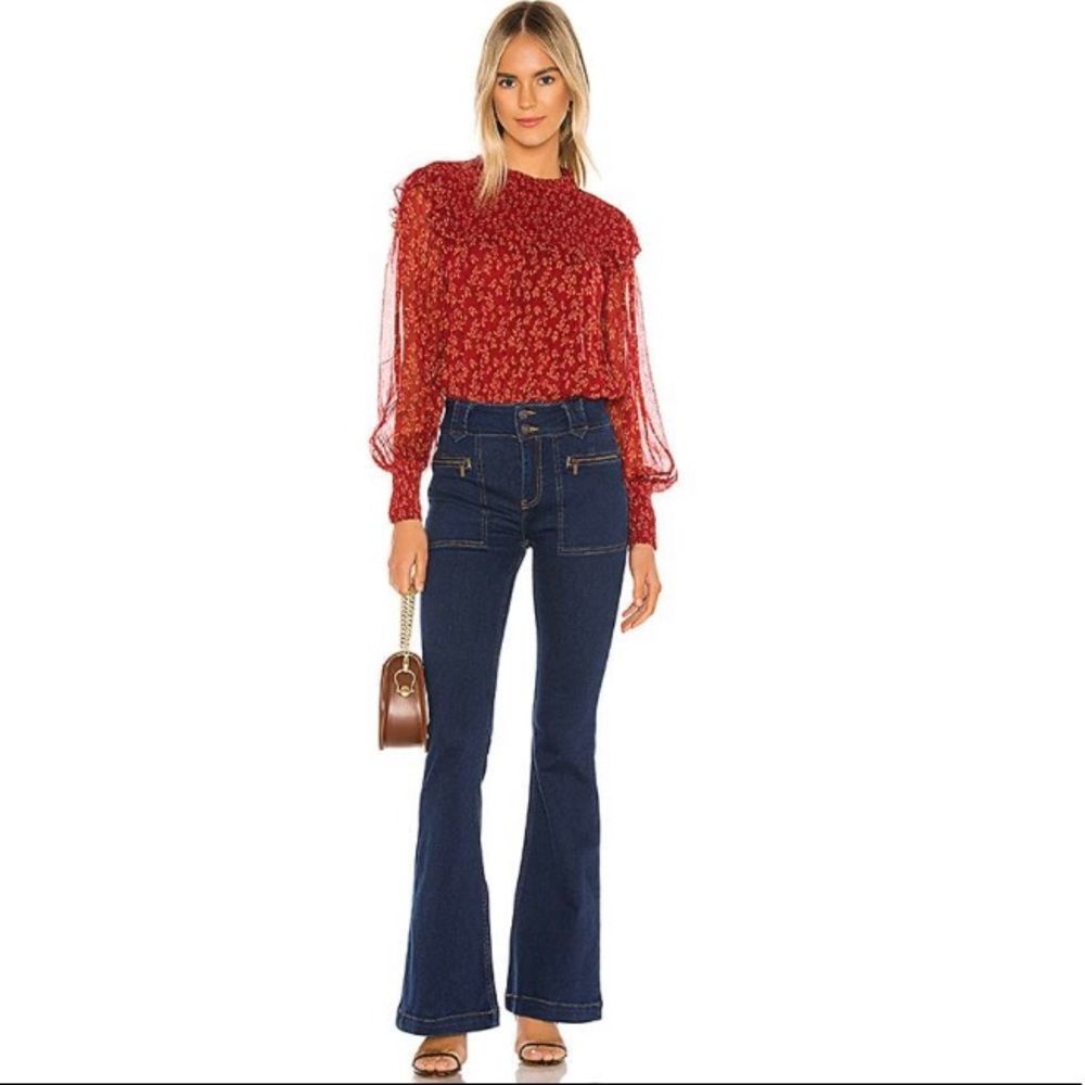 NEW Free People Layla Flare Leg Jeans Size 24
